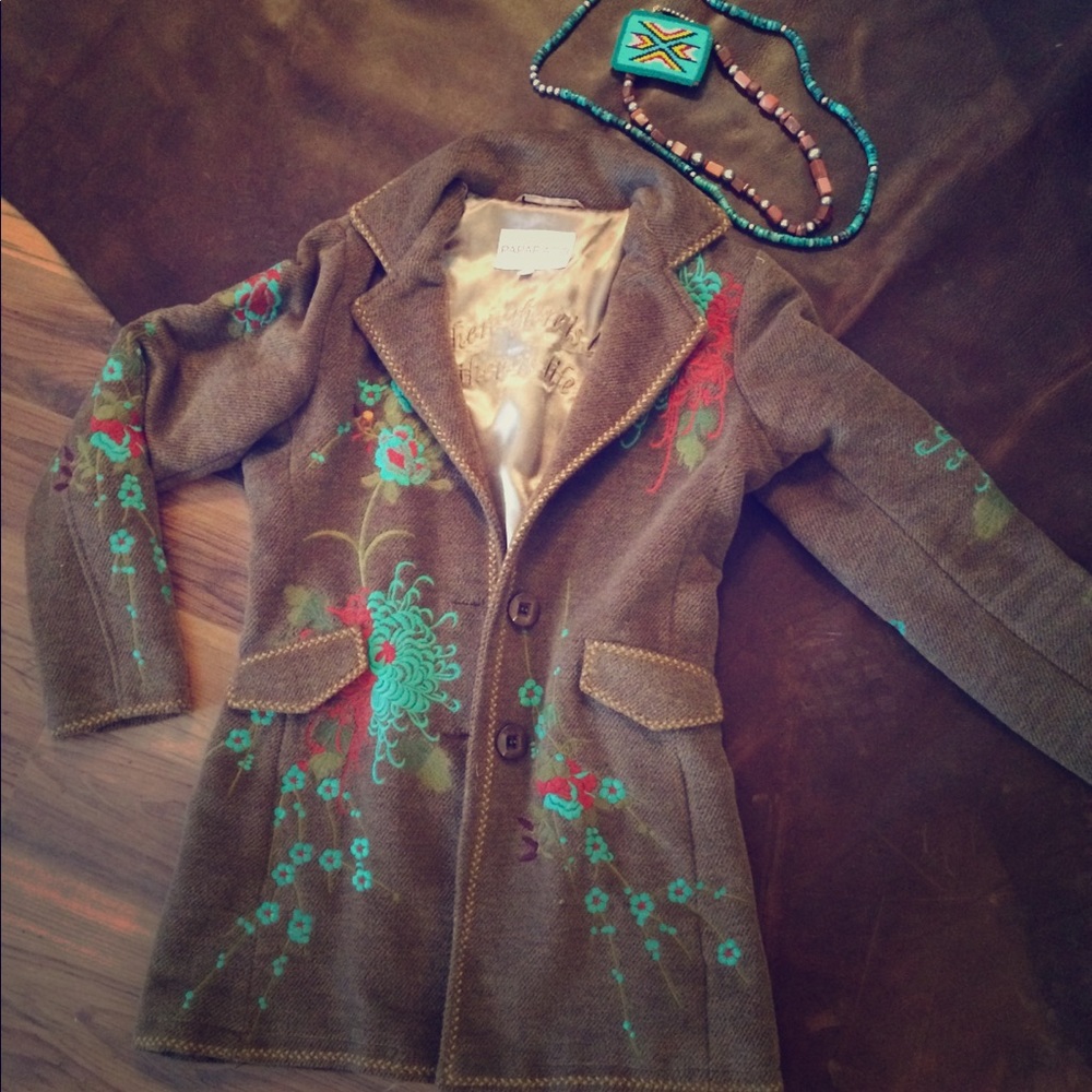 Paparazzi Heavy Wool Dress Coat M