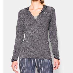 Black and Grey UA Tech Hoodie