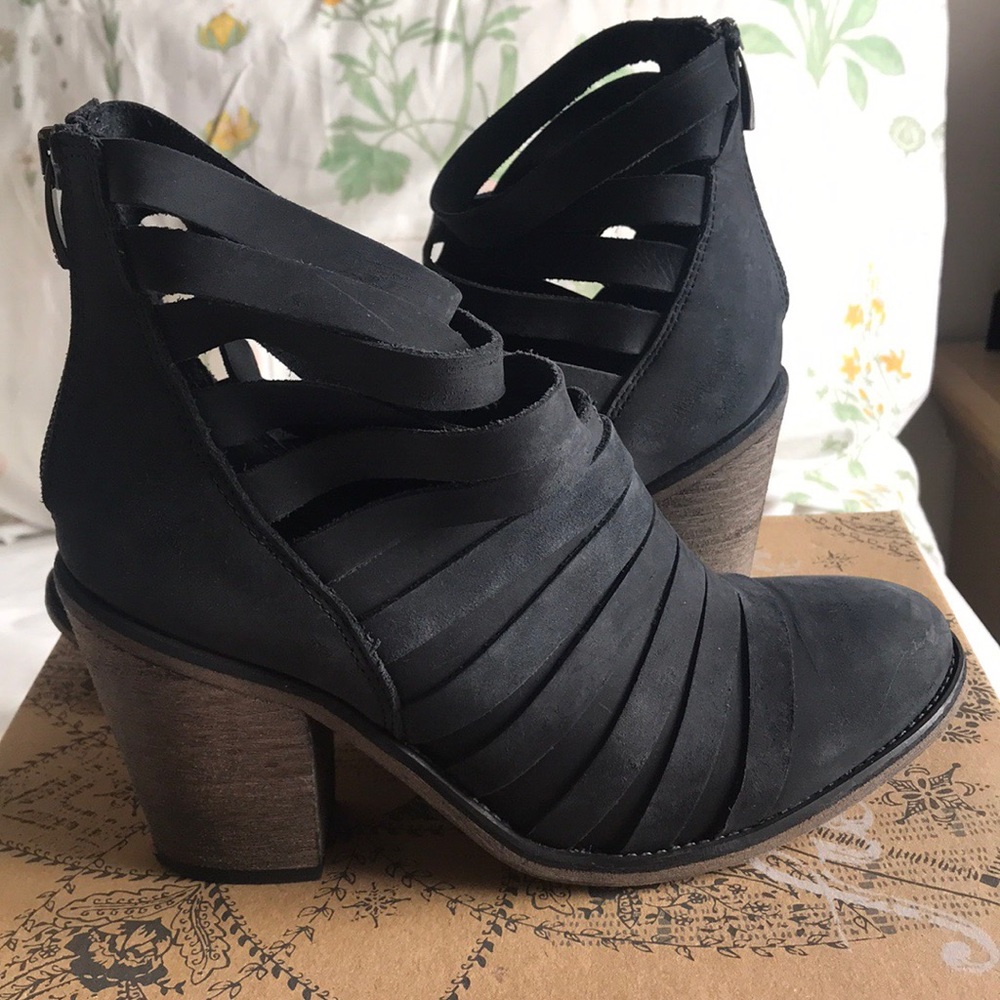 Free People strappy boots