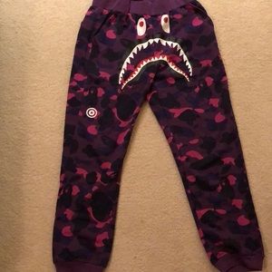 Purple Bape joggers