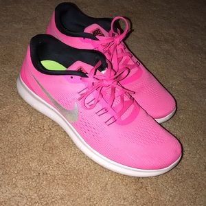 Hot Pink Nike Free Runs Women's 10