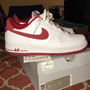 Nike Air Force One Size 11 White/red