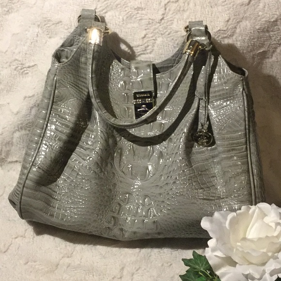 Brahmin Handbags - EUC Elisa Melbourne Sage Satchel Handbag