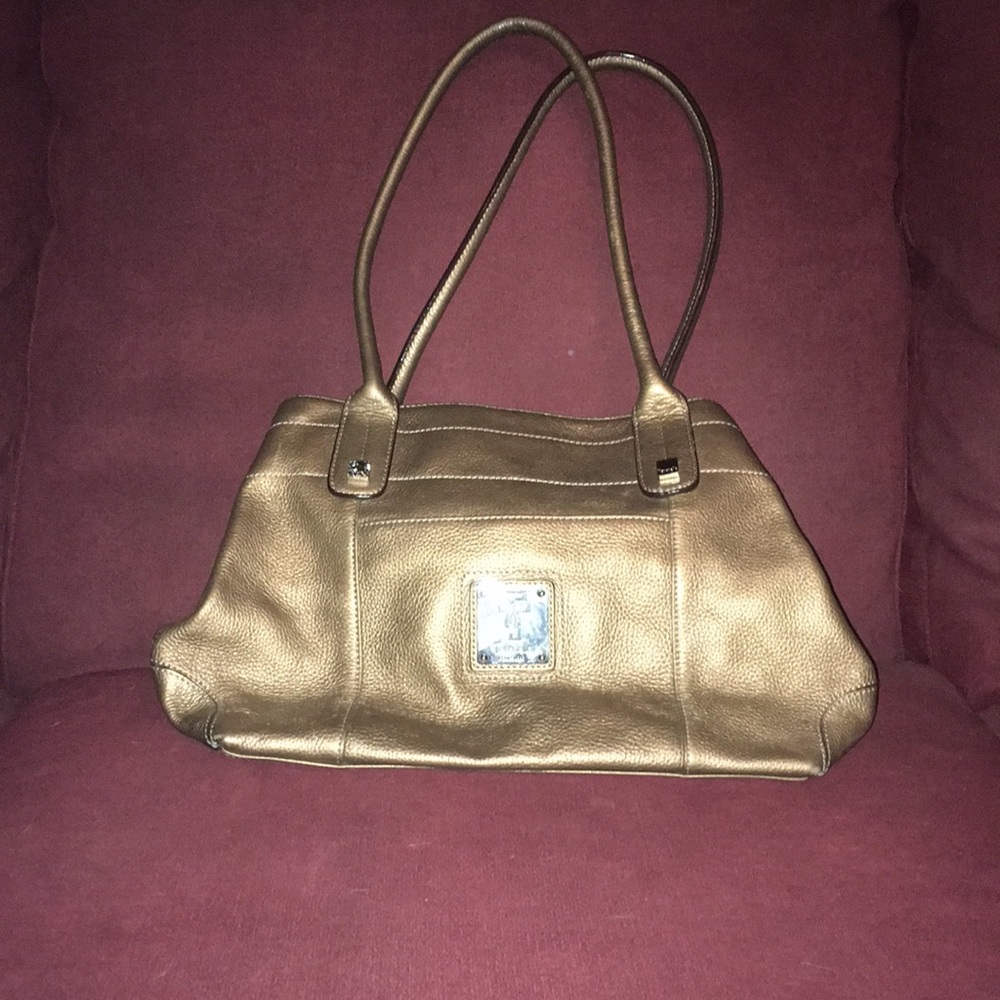 Gold tignanello shoulder bag