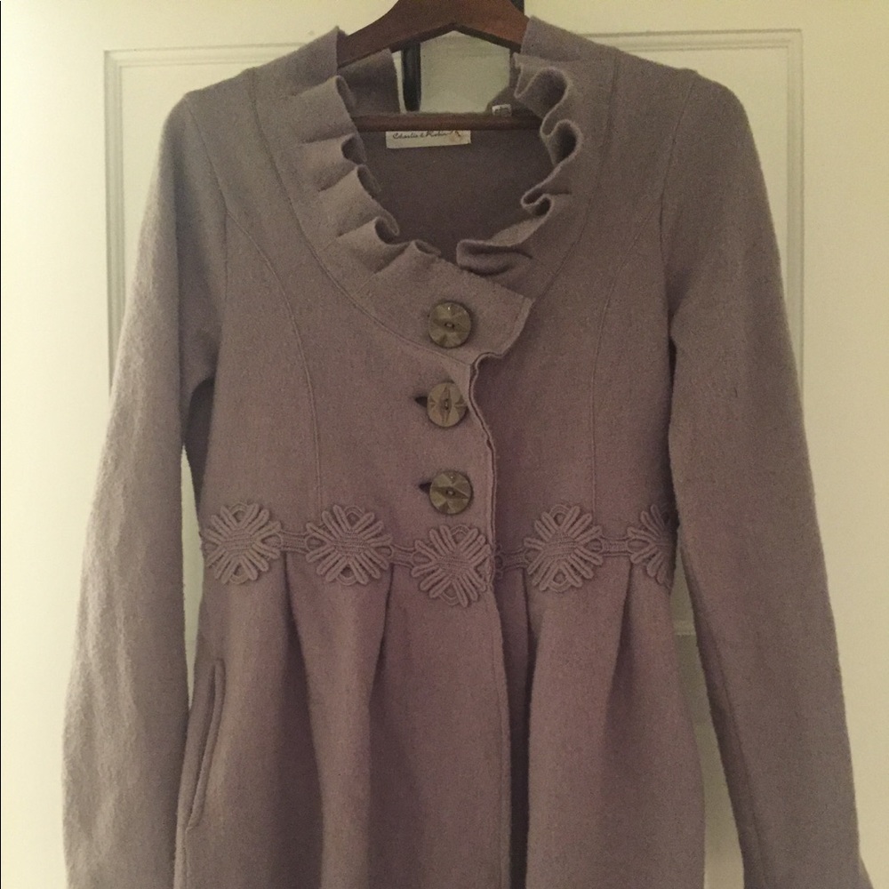Anthropologie sweater coat