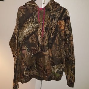 Mossy Oak hoodie women's XL camo and pink