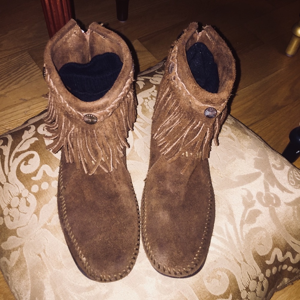 Minnetonka Fringe Bootie