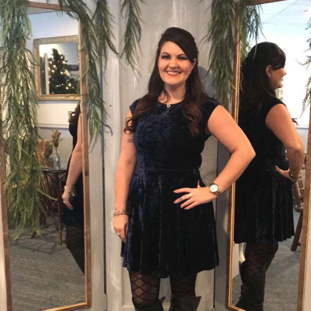 Blue Velvet dress