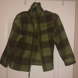 Boys Plaid Fleece Columbia Jacket