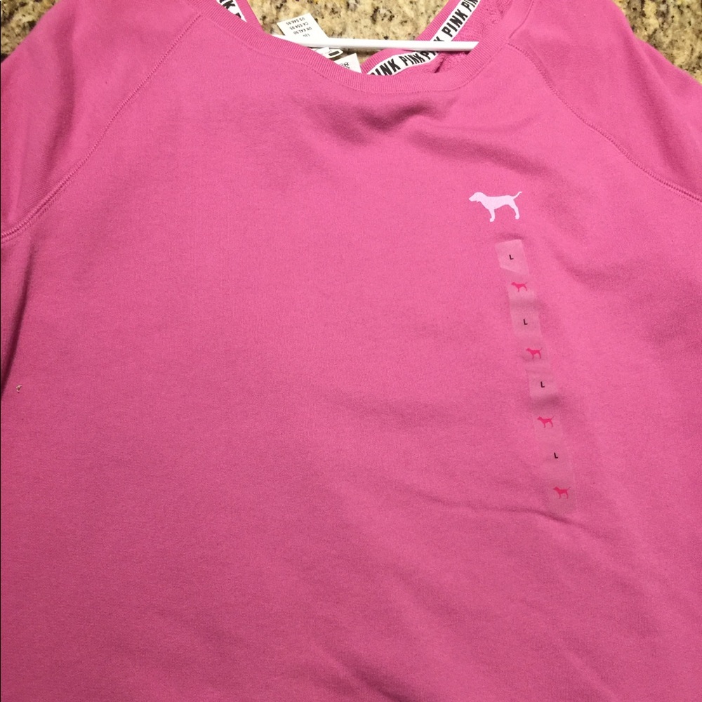 PINK Victoria Secret Large Cutout Back Sweatshirt