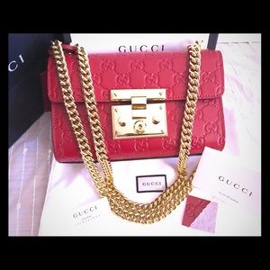 Authentic Gucci padlock, Red.