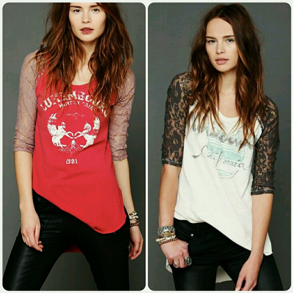 Free People renegade raglan graphic tunic - Picture 1 of 8
