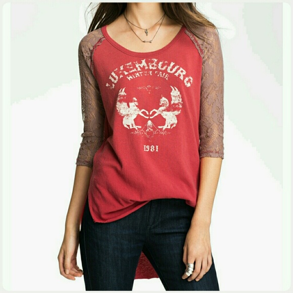 Free People renegade raglan graphic tunic - Picture 2 of 8