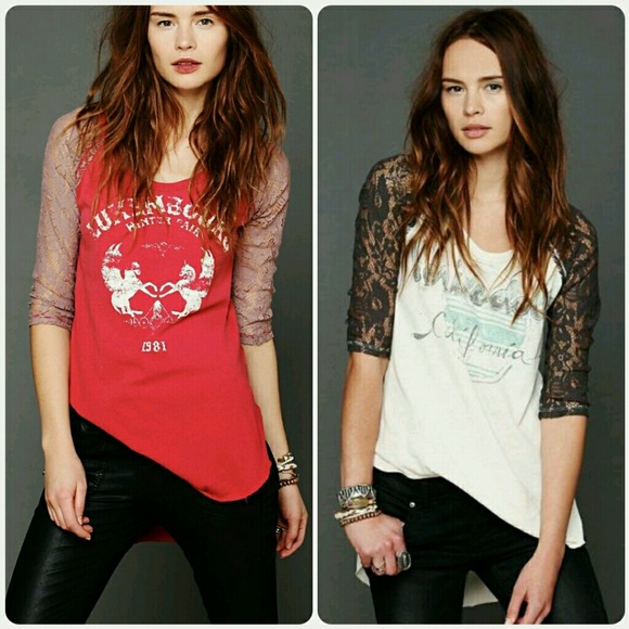 Free People Tops - Free People renegade raglan graphic tunic