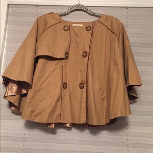 Tan Pancho Cape Jacket