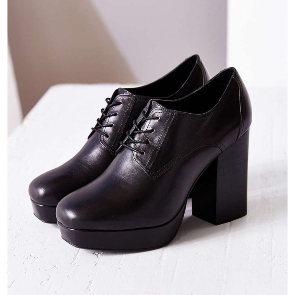 TBA To Be Announced Braelyn Black Platform Booties