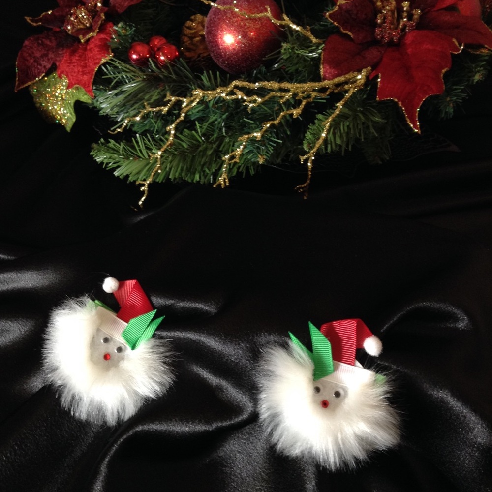 🎅🏻 Santa Hair clip sets (3)