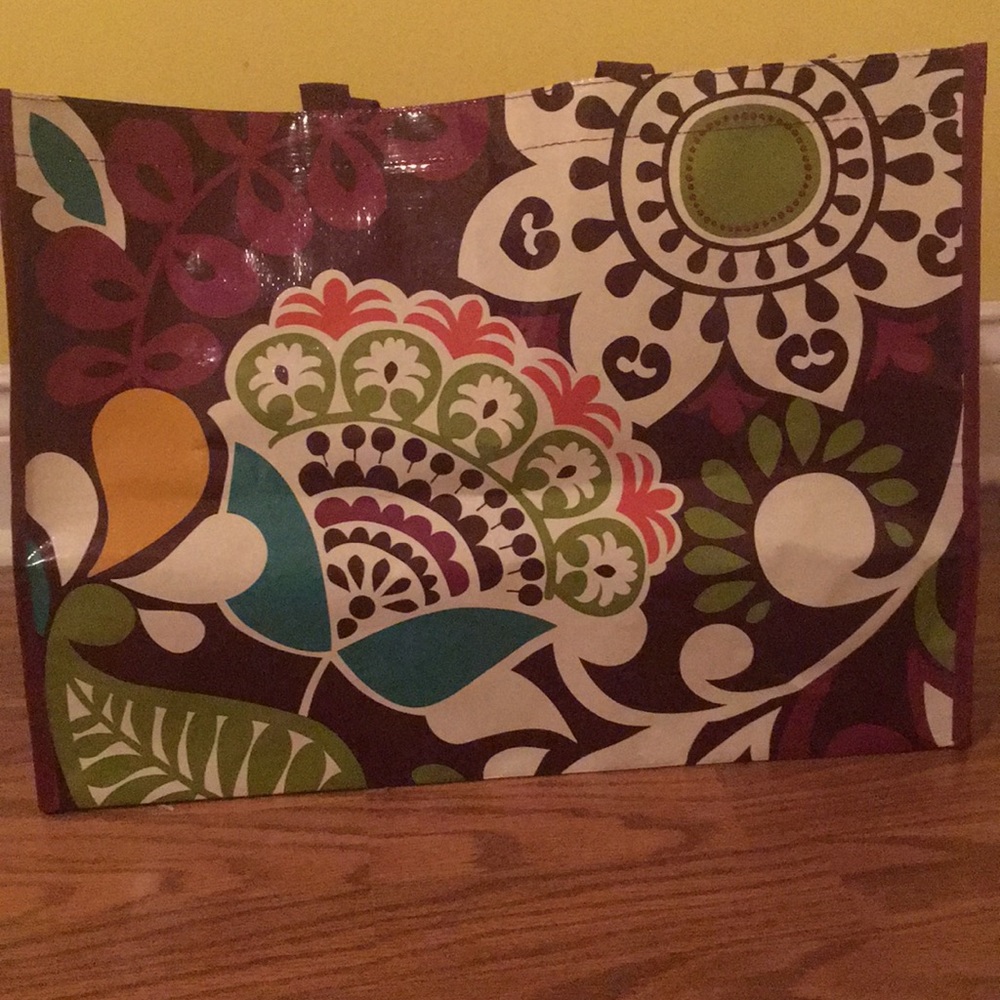 Large plastic Vera Bradley tote bag