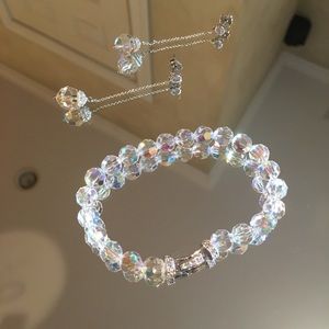 ✨Nadri Crystal Bead bracelet and drop earrings ✨