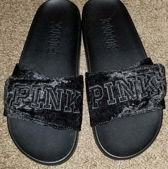 pink victoria secret slides