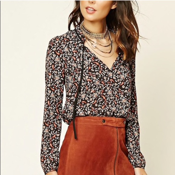 ❌SOLD❌Floral Boho Blouse - Picture 5 of 8