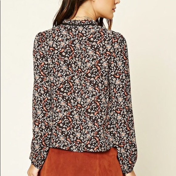 ❌SOLD❌Floral Boho Blouse - Picture 3 of 8