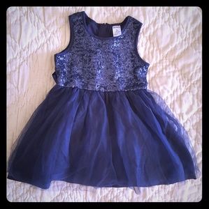 Girls 3t sparkle blue dress