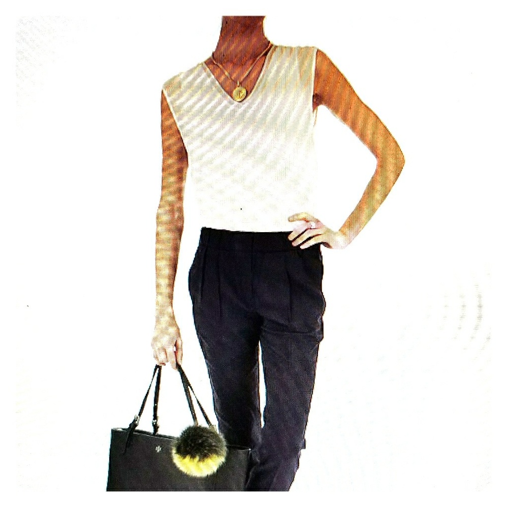 Michael Kors Double Layered V-neck Blouse