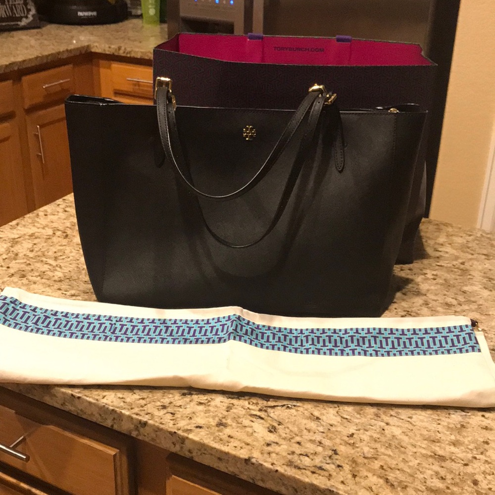 Tory Burch York Black Tote