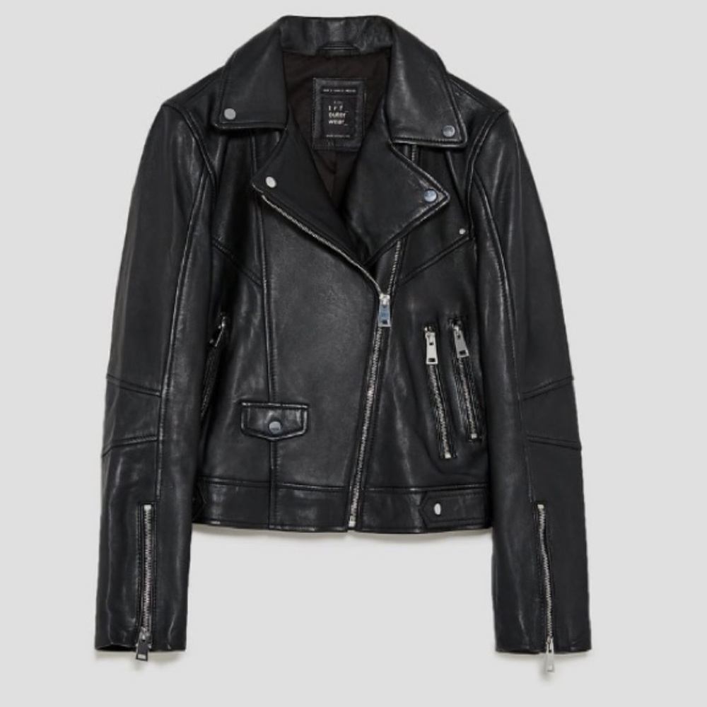 🎁 Zara Woman 100% Leather Jacket 🎁