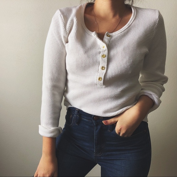 J. Crew Tops - J.CREW/ waffle thermal henley