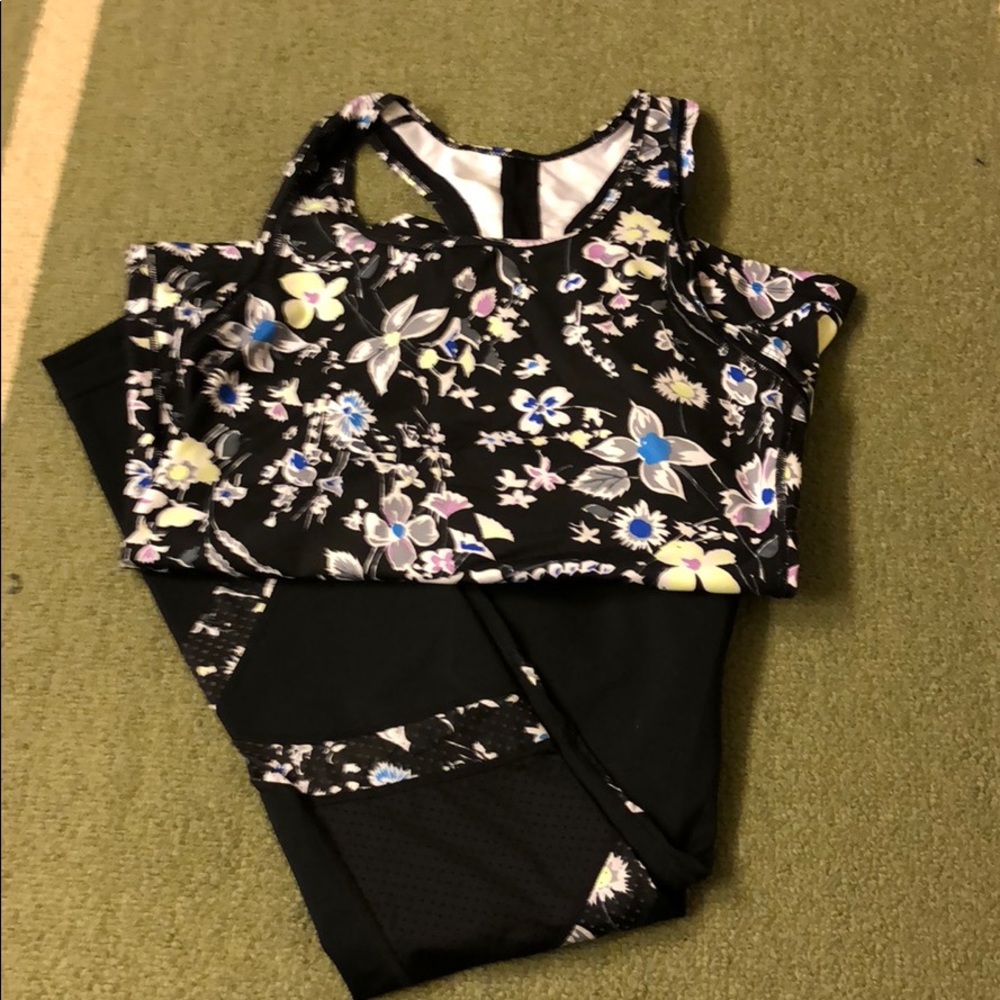 Gapfit gfast tights and tank set sz S