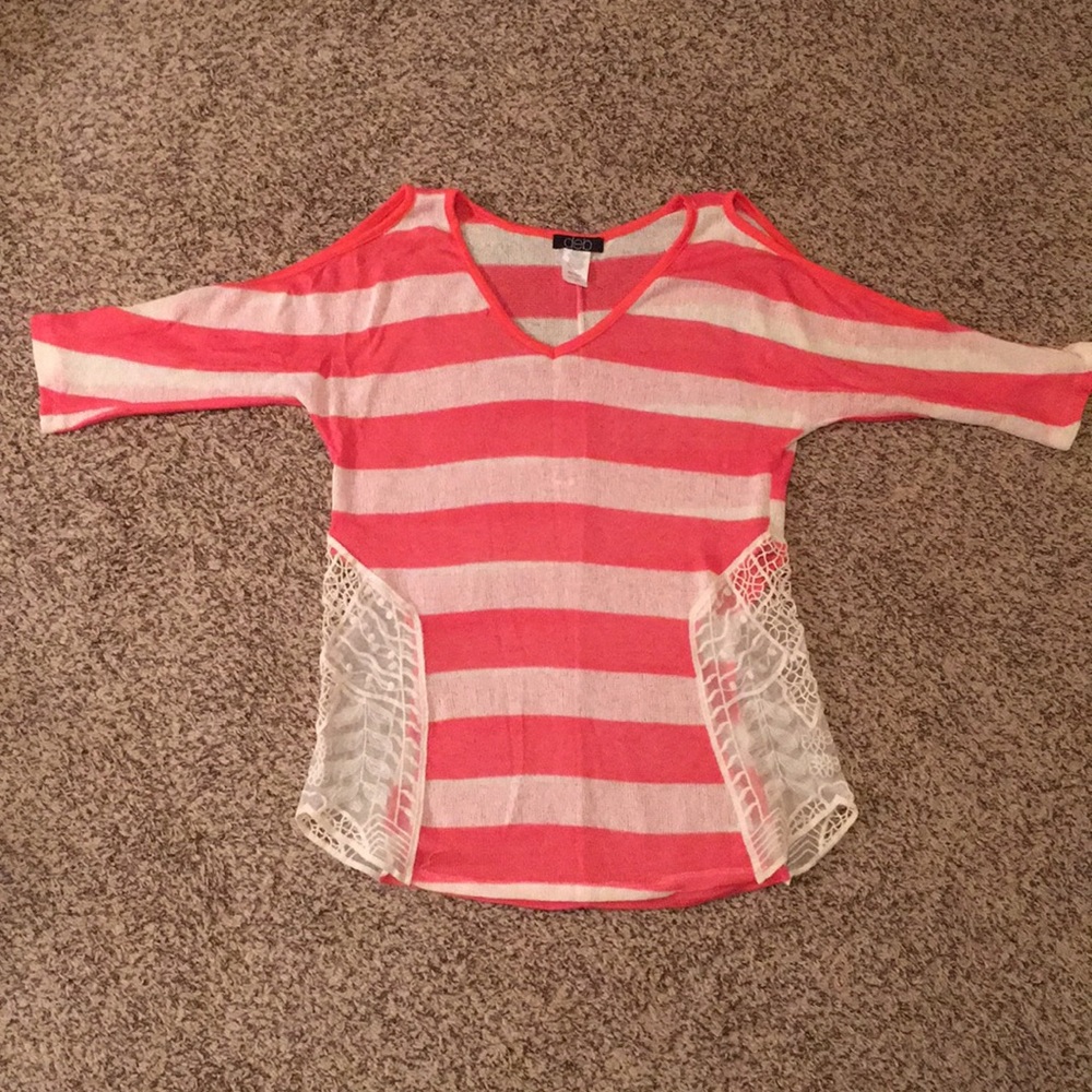 Striped Off the Shoulder Shirt