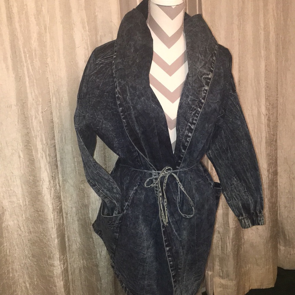 Denim Wrap Jacket