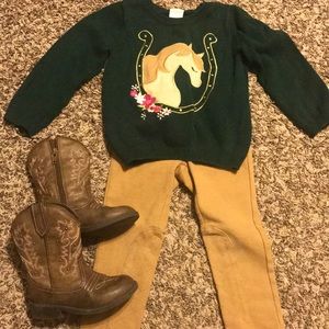 Matching horse outfit