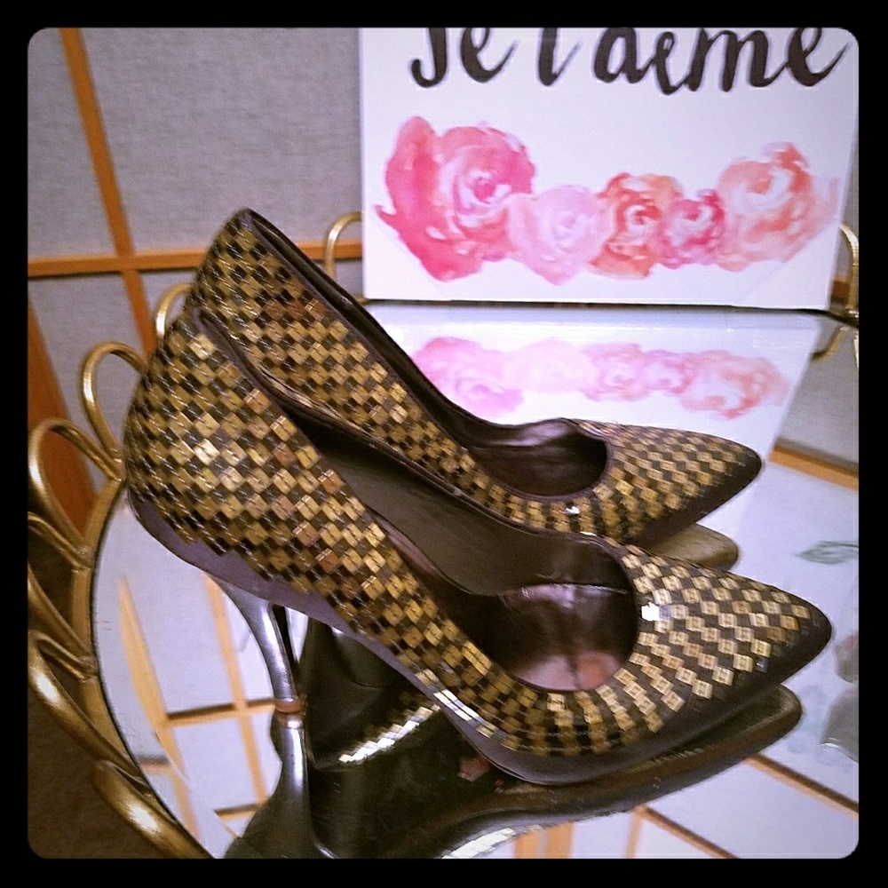 Ted Baker Sequin and Satin Heels