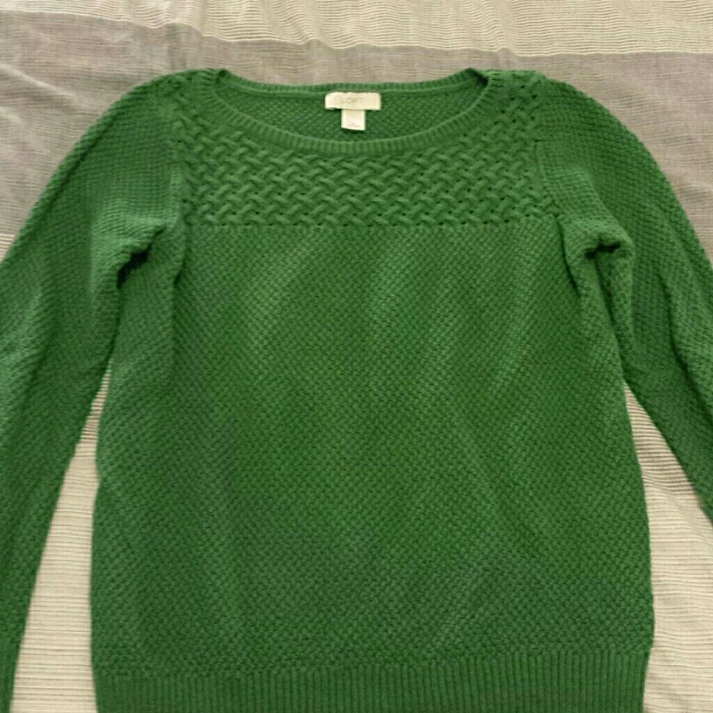 Green LOFT sweater