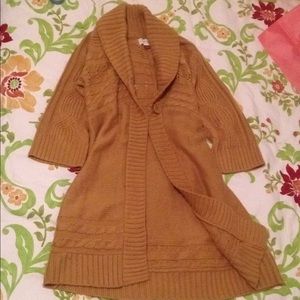 Mustard knit cardigan size M
