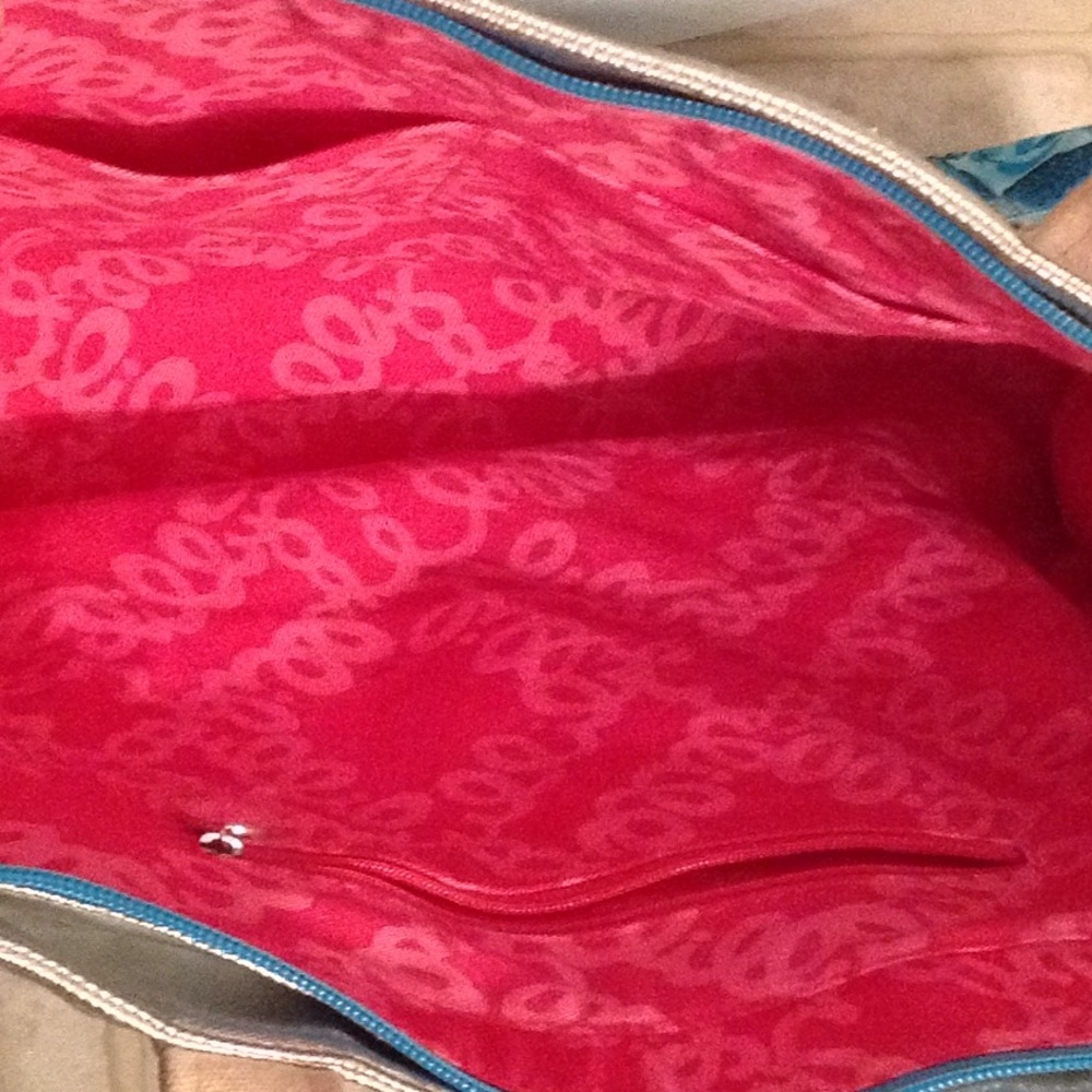 Lilly Pulitzer dark and stormy large tote - Picture 7 of 7
