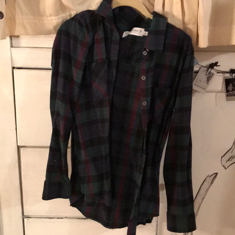 Gypsy Warrior Plaid Button down