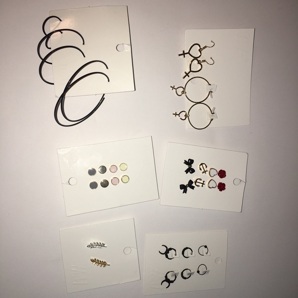 H & M earrings lot of 6