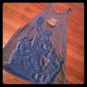 Flowy screenprint tank