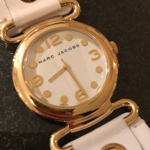 Marc Jacobs White & Gold Watch