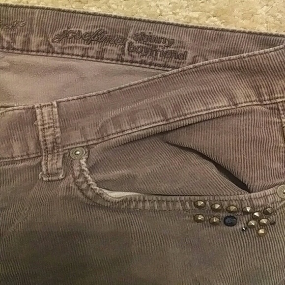 7 for all Mankind skinny gray corduroy 28 - Picture 2 of 7