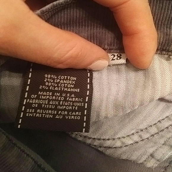 7 for all Mankind skinny gray corduroy 28 - Picture 7 of 7