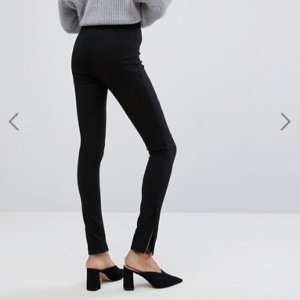 ASOS tall black super high waist skinny pant