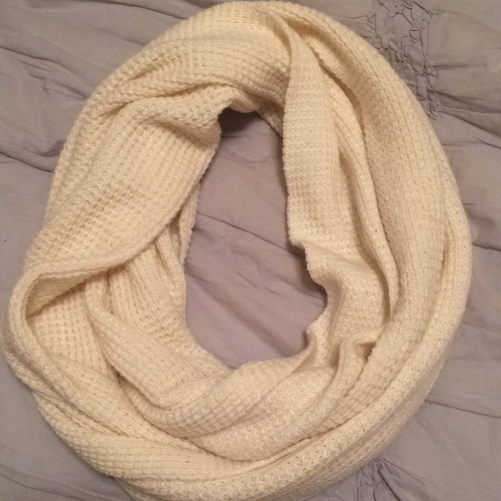 J. Crew infinity cream scarf