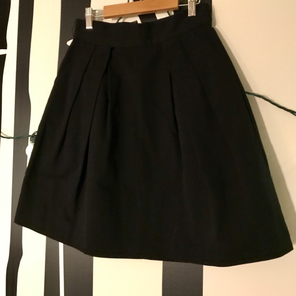 BB Dakota black pleated skirt
