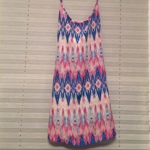 Strappy bohemian tie dye dress