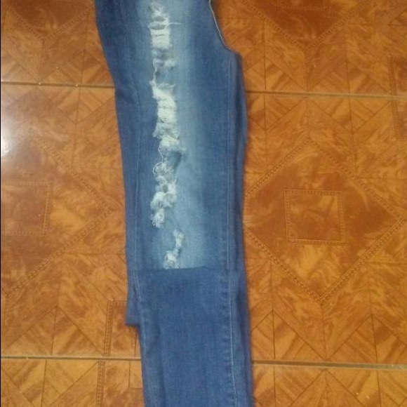 Fashion Nova “Serena” Distressed High Waisted Jean - Picture 4 of 5